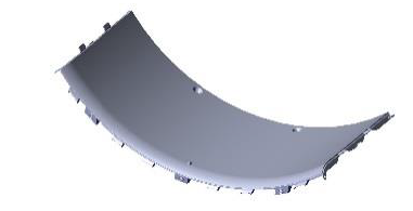 Pipe quarter without motor mount f/BD-Blue 140C